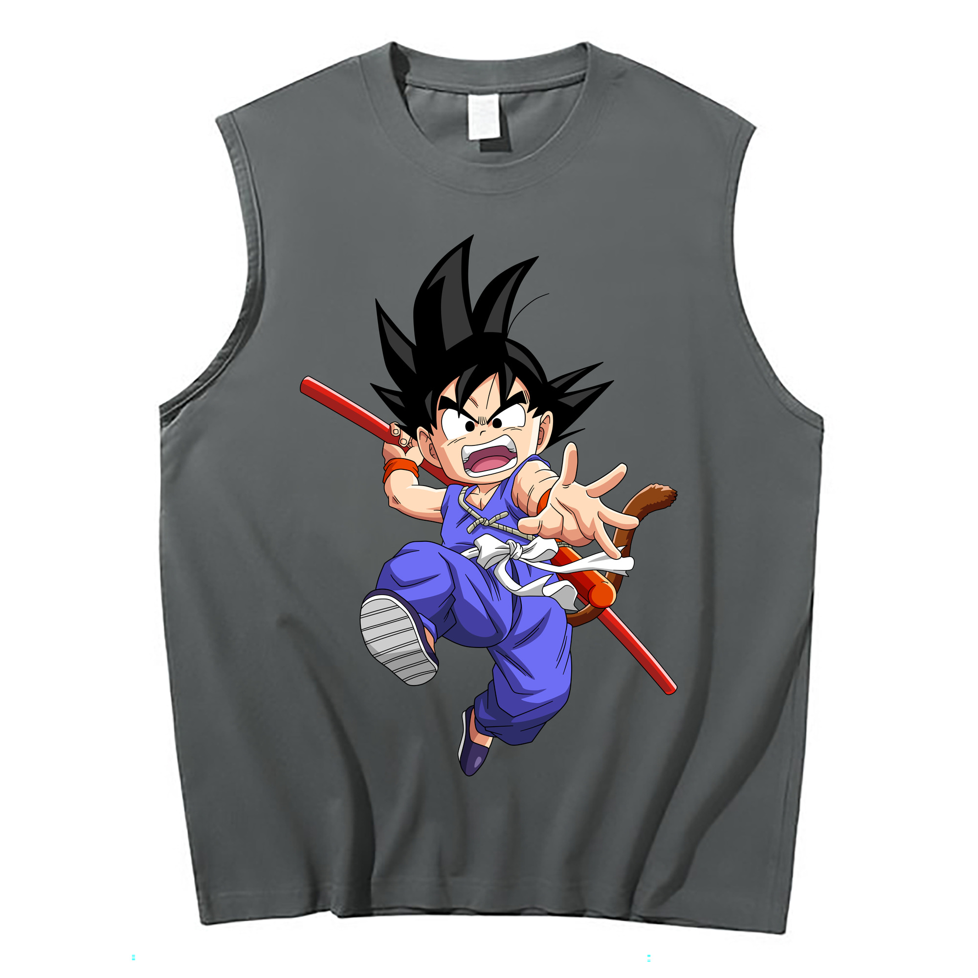 （画像用） ドラゴンボール 孫悟空（そん ごくう）Son Goku カカロット DRAGON BALL Kakarotto コットン100％タンクトップ（フロントプリント）